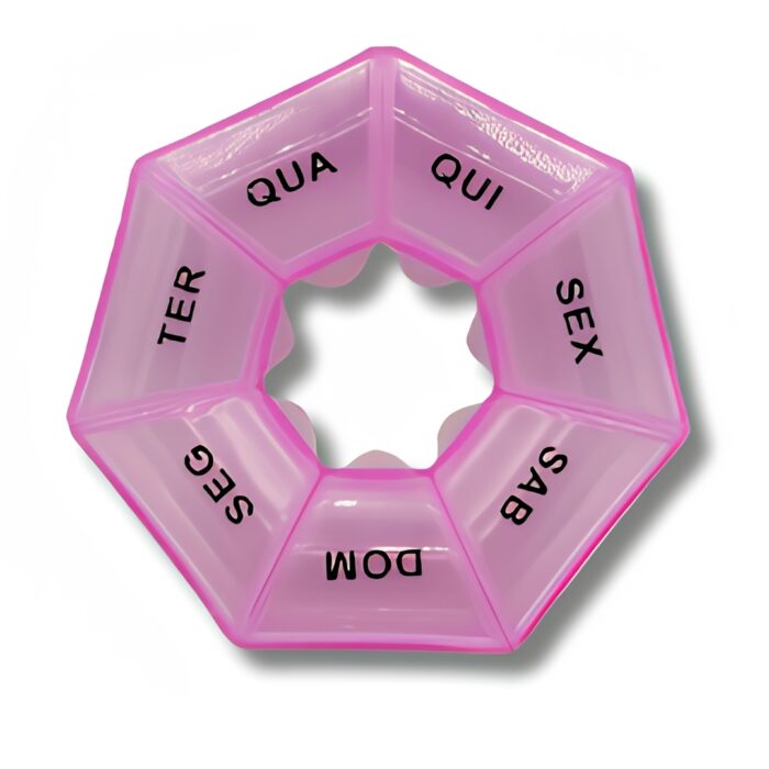 Organizador de Plástico para Remédios Redondo 8.5cm - Madô
