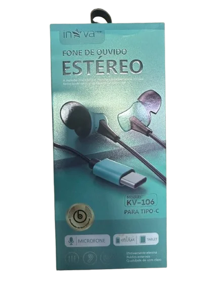Fone de Ouvido Tipo C KV106 - Innova