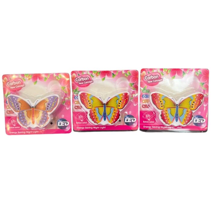 Mini Abajur LED Decorativo - Formato Borboleta (9cm)