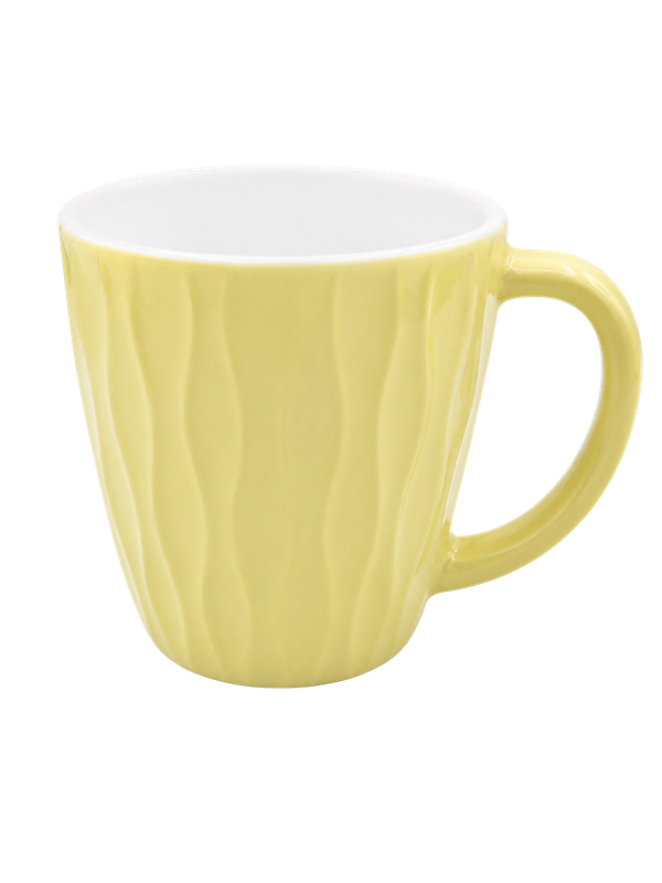Caneca de Vidro Opalino 200ml - Sun Yellow