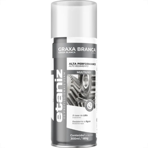 Graxa Branca Multiuso em Spray Etaniz 300ml