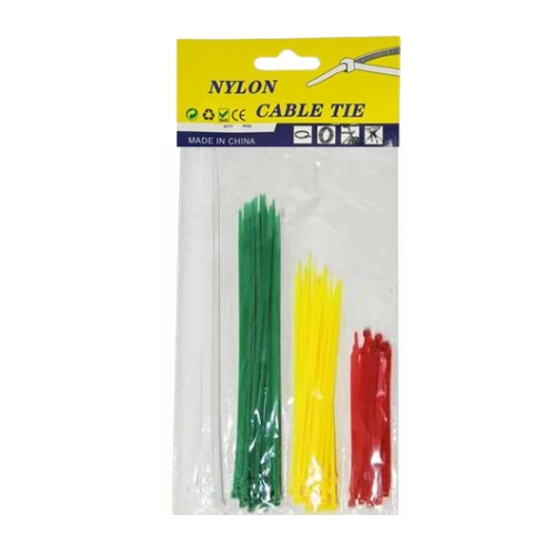 Kit 75 Abraçadeiras de Nylon Enforca Gato Tamanhos e Cores Sortidas
