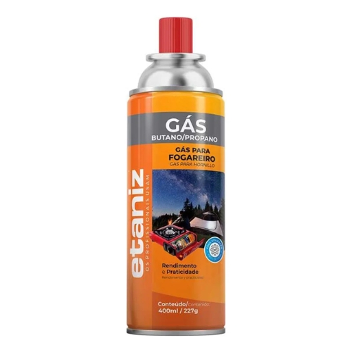 Refil Gás Butano / Propano para Fogareiro e Maçarico 400ml