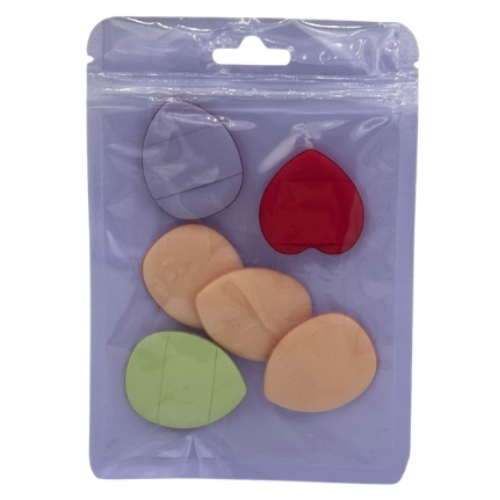Conjunto de Esponjas para Maquiagem 6 Peças