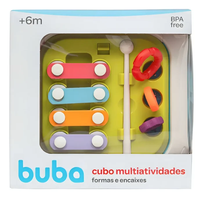 Cubo de Atividades 7 em 1 Buba – Brinquedo Educativo Infantil