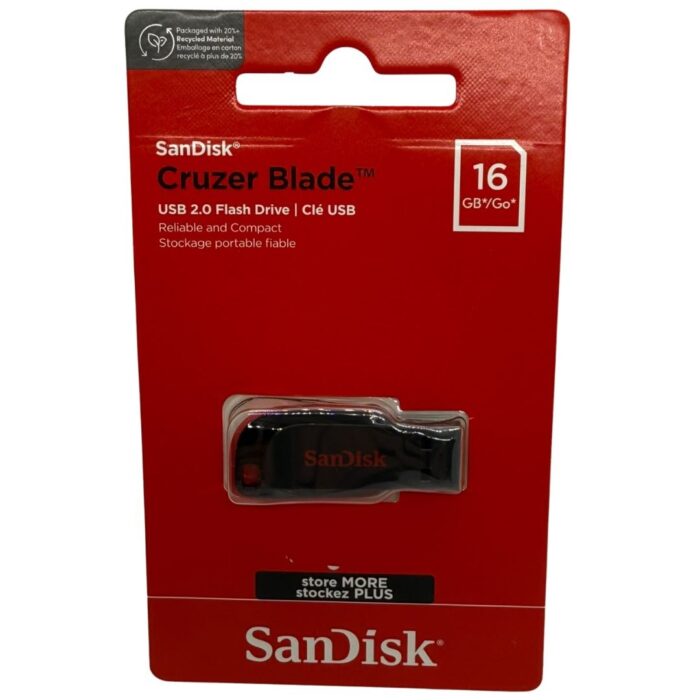 Pen Drive SanDisk Cruzer Blade 16GB USB 2.0